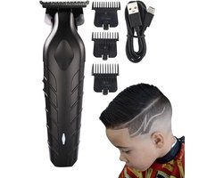 Oplaadbare tondeuse, trimmer zonder tussenruimte, nauwkeurige snijbladen, stevig ergonomisch handvatontwerp, snel opladen via Type-C, geschikt voor vaders en vriendjes.