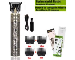 Professionele Draadloze T-blade Tondeuse Trimmer -Klassieke Baardtrimmer - Tondeuse Mannen Hoofdhaar - Cheveux Haar - Haartrimmer - Kapper Haar Machine - Haartondeuse - Barber Hair Clipper - Kappersset