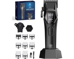 Professionele Draadloze Tondeuse - Beeperfect®- Tondeuse Mannen Hoofdhaar - Haartrimmer - Kapper Haar Machine - Haartondeuse - Trimmer Baard - Trimapparaat - Barber Hair Clipper - Kapper Trimmer - 0.5-19MM