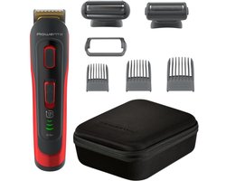 Rowenta TN9400F4 Baardtrimmer, Scheerapparaat, Bodygroomer, Tondeuse Afspoelbaar Grijs, Oranje