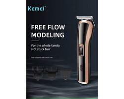 Tondeuse Kemei-418 - Oplaadbaar - Styling-Tool - Cordless - Mannen - Olie - Schoonmaakborsteltje