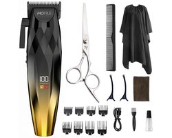Tondeuse Mannen Hoofdhaar - Kappersset 22 Delig - Haartrimmer Set met Kappersschaar - Trimmer voor Hoofd & Baard
