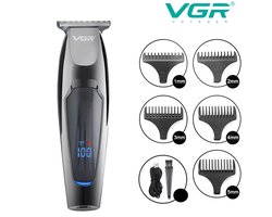 VGR V-070 Series – Draadloze Professionele Tondeuse voor Mannen / Hair Trimmer – Mini Edger – LED Display – Oplaadbaar