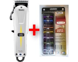 Wahl super taper cordless Tondeuse + premium color opzetkammen Set 8 stuks| Professionele Tondeuse