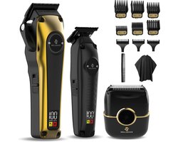 Wellshave Barber Bro 2.0 - Barber Set - Kappers set - Tondeuse Mannen - Foil Shaver - Hair Clipper - Trimmer Set - Kappers Tondeuse - Trimmer voor haar & baard - Head Shaver - Tondeuse set