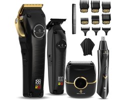 Wellshave Barber Deal 3.0 - Barber Set - Kappers set - Tondeuse Mannen - Foil Shaver - Hair Clipper - Kappers Tondeuse - Trimmer voor haar & baard - Trimmer Set - Neustrimmer - Head Shaver - Tondeuse set