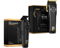 Wellshave Tondeuse Package PRO - Trimmer voor Hoofd & Baard - Tondeuse Mannen Hoofdhaar - Haartrimmer Mannen - Haar tondeuse - Trimmer - Kerst Cadeautjes