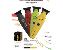 Zwarte Lilipro De Tress Tacticus M10 Baber Draadloze Oplaadbare Edgers Tondeuses Kapper Elektrische Zero Gapped Dlc T-Blade Trimmer baber kapper