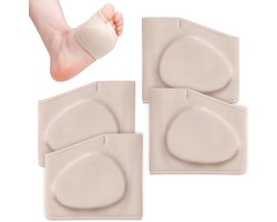 2 Paar Middenvoetsbeentjes voor Vrouwen en Mannen, Comfortabele Stoffen Bal Van Voetkussentjes Perfecte Demping voor Voorvoet Zool Ondersteunende Benodigdheden voor Staand Lopen Hardlopen(M)