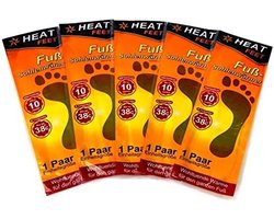 5 paar zelfverwarmende inlegzolen voor schoenen en laarzen