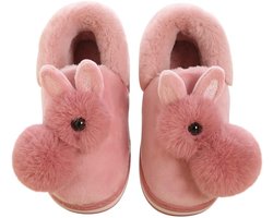 Allecto plus - Zachte en warme pantoffels voor dames en meisjes met konijnenvorm - Antislip en comfortabel - Schattig pluche design