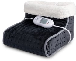 alpina Voetenwarmer – Elektrische Voetverwarmer met 3 Warmtestanden – Voetenwarmers Volwassenen – Pantoffel Voetverwarmer – Voor Voetverzorging – Voetenwarmer Electrisch – Voetwarmer - Grijs