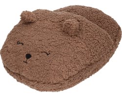 Apollo Voetenwarmer pantoffel / slof - beer - bruin - one size - 30 x 27 cm - dierensloffen