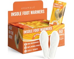 Bramble - 60 Insoles Voetwarmers - Natuurlijke, geurloze, luchtgeactiveerde verwarmers - tot 10 uur warmte - 30 paar (60 verwarmers)