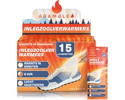 Bramble - Inlegzolen Voetwarmers - 30 Stuks (15 Paar) - Tot 10 Uur Warmte