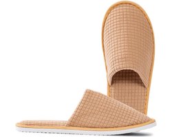 Brenzoos - : Gastenslippers in XX-Large voor heren en dames - 4 paar badstofslippers voor spa, hotels, kantoor, koffie