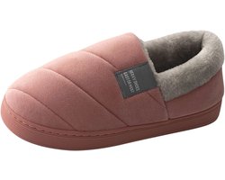 Comfortabele Dames Pluche Pantoffels - Warm en Slijtvast voor Binnen