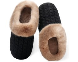 Comfortabele winterpantoffels dames, warm en antislip, pluche binnenhuisslippers 40/41 EU