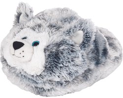 Cozy Noxxiez Voetenwarmer - Husky Junior - 35 x 25 cm - Pluche - Grijs
