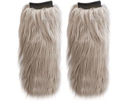 Dames Pluche Beenwarmers | Warme Fuzzy Sokken voor Overknee