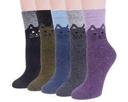 Dames winter wollen sokken - 5 paar thermische sokken voor warme voeten