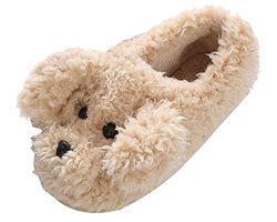 Dames Winterpantoffels- Comfortabele Huisschoenen met Zachte Traagschuim en Antislip Zolen