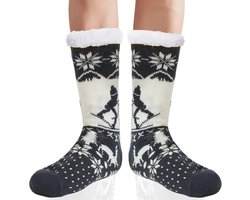 Dikke Fleece Huissokken voor Heren – Antislip Pantoffels met Comfortabele Voering