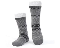 Dikke Fleece Pantoffelsokken voor Heren - Antislip Huissokken voor Winter