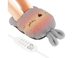 Elektrische verwarmde voetwarmers met antislip en afneembare verwarmingsmodule