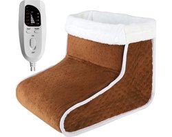 Elektrische Voetenwarmer -6 Warmtestanden - Wasbare Binnenhoes-bruin
