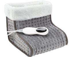 Elektrische voetenwarmer , Met Timer en Overhittingsbeveliging,10 temperatuurstanden,donkergrijs