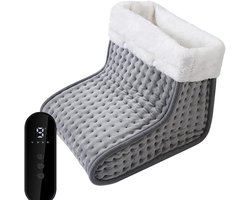 Elektrische Voetwarmer met 9 Warmtestanden en Timer – Snel Opwarmend Verwarmingskussen voor Voeten, Wasbare Pluizige Binnenvoering, Automatische Uitschakeling en Oververhittingsbeveiliging – Ideaal voor Thuis, Bed, Bank en Kantoor
