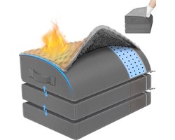 Ergonomische Voetsteun voor Bureau met Verstelbare Hoogtes en Voetenwarmer