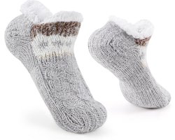 Extra Dikke Anti-Slip Huissokken voor Heren en Dames | Warme Winterslofjes met Stoppers