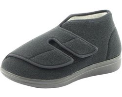Extra Wijde Comfort Pantoffels met Klittenband voor Gevoelige Voeten