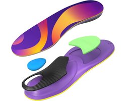 Goodivery® - Afslankzolen - Afslankzolen Vrouwen - Afslank Zolen Akusoli - Orthopedische Inlegzolen voor Mannen en Vrouwen - (S)(38-40) - 33x11x4cm - Paars