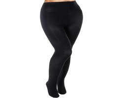 Grote maat zwarte panty voor vrouwen 60D dameskousen zachte ondoorzichtige panty hoge taille legging voor comfort en elegantie (L) Zwart M
