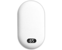 Handwarmer, elektrische handwarmer, 1200 mAh, split-magnetisch, oplaadbare zakwarmer met 3 instelbare verwarmingsmodi, oplader, powerbank-warmer, wintercadeau voor dames, kinderen, mannen