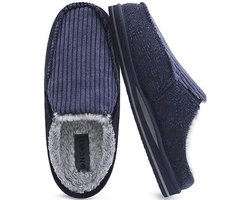 Heren Comfortabele Pluche Pantoffels met Memory Foam - Rutschfest en Warm - Maat 40-50