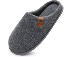 Heren pantoffels van warm vilt - Comfortabel en antislip voor binnen en buiten