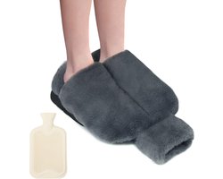 Inovra ® Extra Grote Voetverwarmer Zonder Elektriciteit voor Iedereen, Inclusief Warmwaterkruik en Zachte Voering