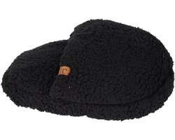 JENS Living Teddy Voetenwarmer - Warme voeten - Zwart