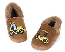 Jongens Winter Slippers Kinderen Warme Pluche Sloffen Cartoon Huis Winterschoenen