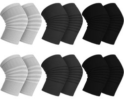 Knieverwarmers - 6 Paar - winterverdikte kniebeschermers - one size - Knie Warmers voor Dames & Heren - Ademend Beenstukken - bestand tegen de kou - voor Sport & Winter