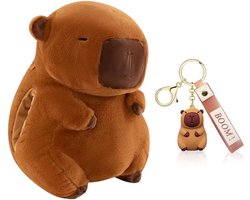 Knuffelwarmer Capibara Handwarmer met Sleutelhanger - Warmtekussen voor Kinderen en Volwassenen