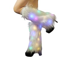 LED Beenwarmers Pluche - Verwarmd Met Batterij