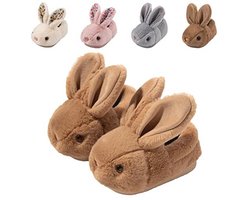 Leuke Konijn Pantoffels voor Peuters - Zachte Warme Antislip Sloffen voor Kinderen