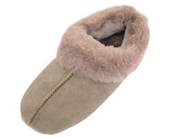 Luxe 100% Volledige Schapenvacht Pantoffel Dames met Zachte Zool