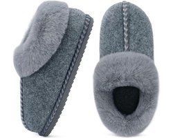 Luxe Pluche Pantoffels voor Dames met Memory Foam - Binnen en Buiten