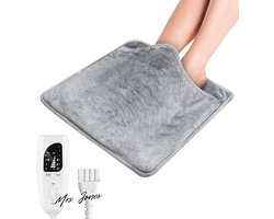 Mrs. Jones Elektrische Voetenzak met 6 Temperatuurstanden en Oververhittingsbeveiliging - Behaaglijke Voetenwarmer Machinewasbaar 50 W - Voetverwarming Grijs .